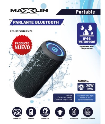 PARLANTE   RECARGABLE MAXLIN
